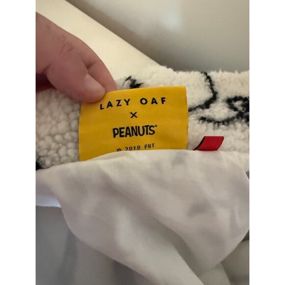 Lazy Oaf x Peanuts Snoopy Good Grief Full Zip Teddy Fleece Jacket Unisex, XXL - Picture 5 of 5